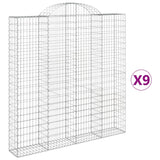 Vidaxl Schans kurver 9 St Vaulted 200x30x200 220 cm jern