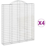 Vidaxl Schans kurver 4 St Vaulted 200x30x220 240 cm jern