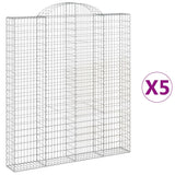 Vidaxl Schans košare 5 ST OVED 200x30x220 240 cm železo