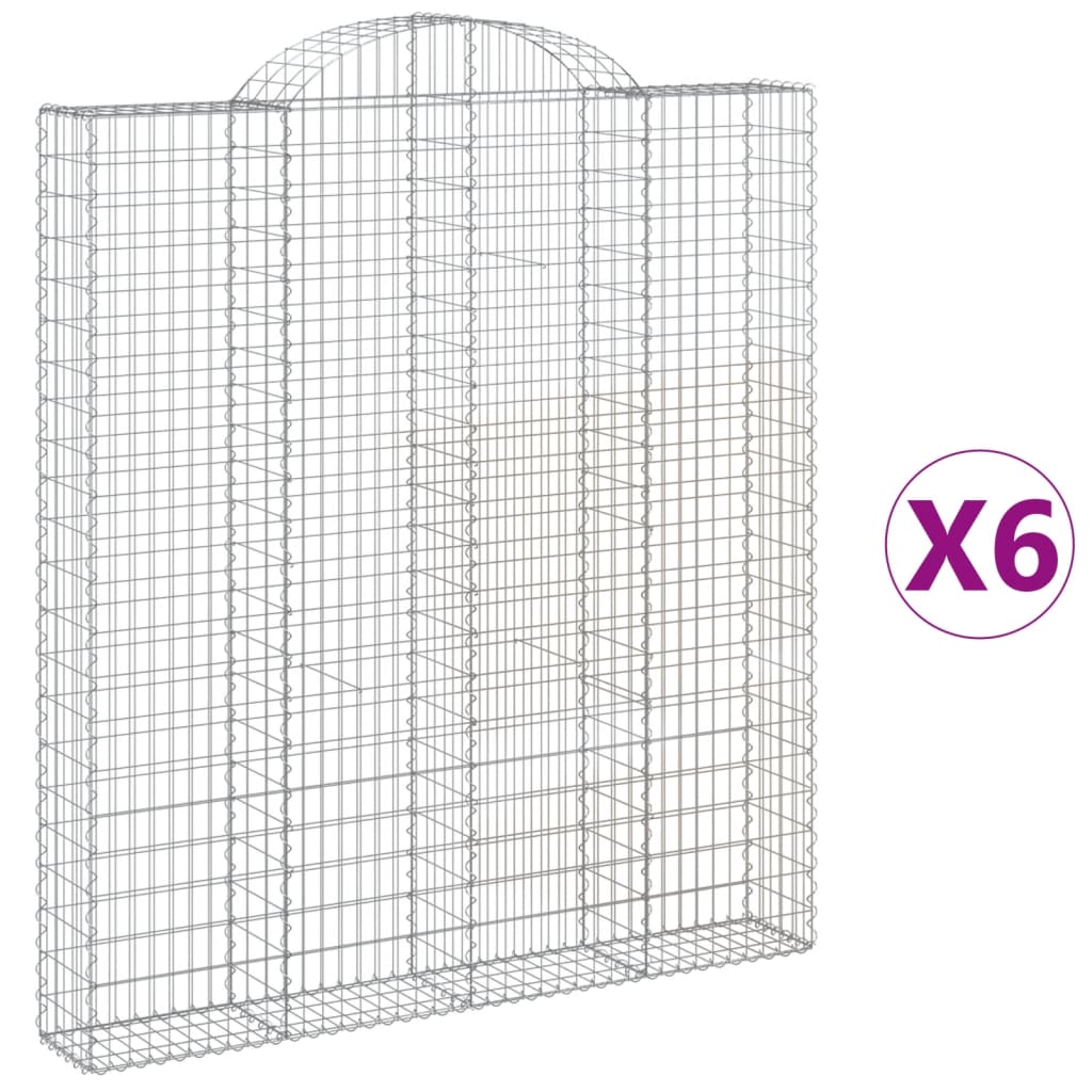 Vidaxl Schans Cestini 6 Stauted 200x30x220 240 cm Iron