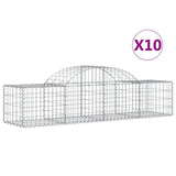 Cestas Vidaxl Schans 10 st 200x50x40 60 cm de hierro galvanizado