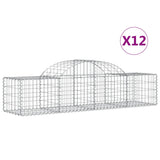 Cestas Vidaxl Schans 12 st 200x50x40 60 cm de hierro galvanizado