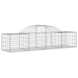 Vidaxl Schans baskets 18 st vaulted 200x50x40 60 cm galvanized iron