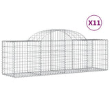 Vidaxl Schans Cestini 11 a volta 200x50x60 80 cm Galvanized Iron