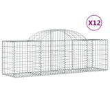 Vidaxl Schans Baskets 12 St. klenul 200x50x60 80 cm galvanizované železo