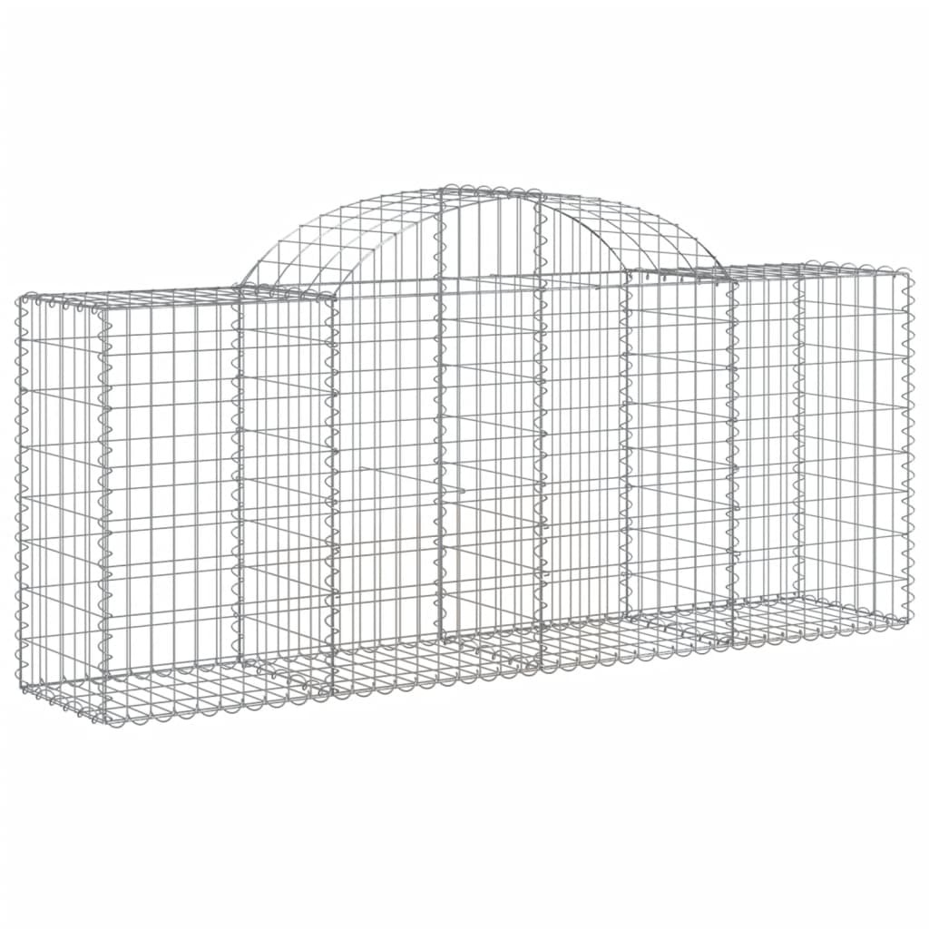 Cestas Vidaxl Schans 4 st 200x50x80 100 cm de hierro galvanizado