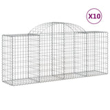 Vidaxl Schans baskets 10 st vaulted 200x50x80 100 cm iron