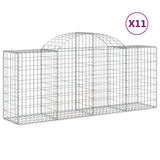 Vidaxl Schans baskets 11 st vaulted 200x50x80 100 cm iron