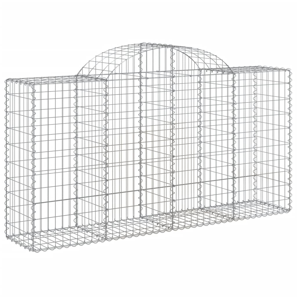 VidaXL Schans baskets 3 ST vaulted 200x50x100 120 cm iron