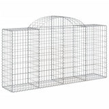 VidaXL Schans baskets 3 ST vaulted 200x50x100 120 cm iron