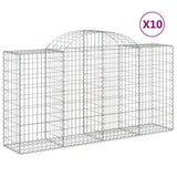 Vidaxl Schans baskets 10 st vaulted 200x50x100 120 cm iron