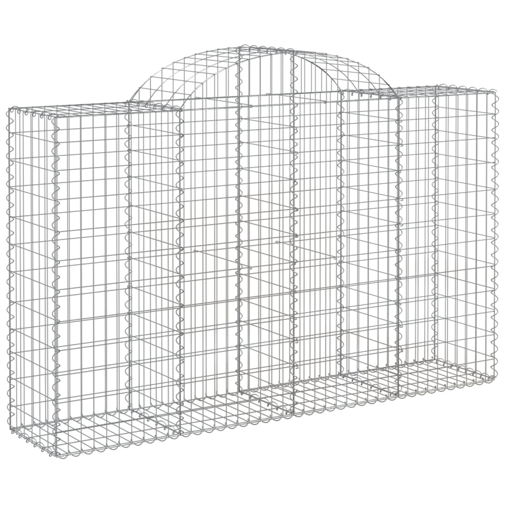 VidaXL Schans baskets 3 ST vaulted 200x50x120 140 cm iron