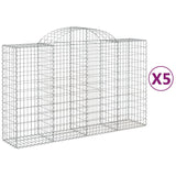 Cestas Vidaxl Schans 5 st 200x50x120 140 cm de hierro