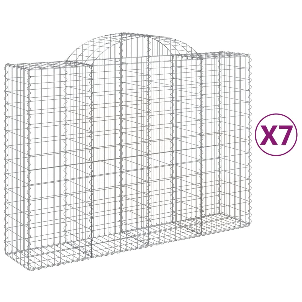 VidaXL Schans baskets 7 st vaulted 200x50x140 160 cm iron