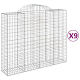 Vidaxl Schans baskets 9 st vaulted 200x50x160 180 cm iron