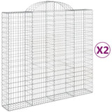 VidaXL Schans baskets 2 ST vaulted 200x50x180 200 cm iron