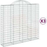 VidaXL Schans baskets 3 ST vaulted 200x50x180 200 cm iron