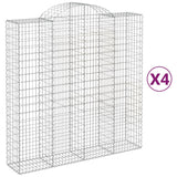 VidaXL Schans baskets 4 st vaulted 200x50x200 220 cm iron