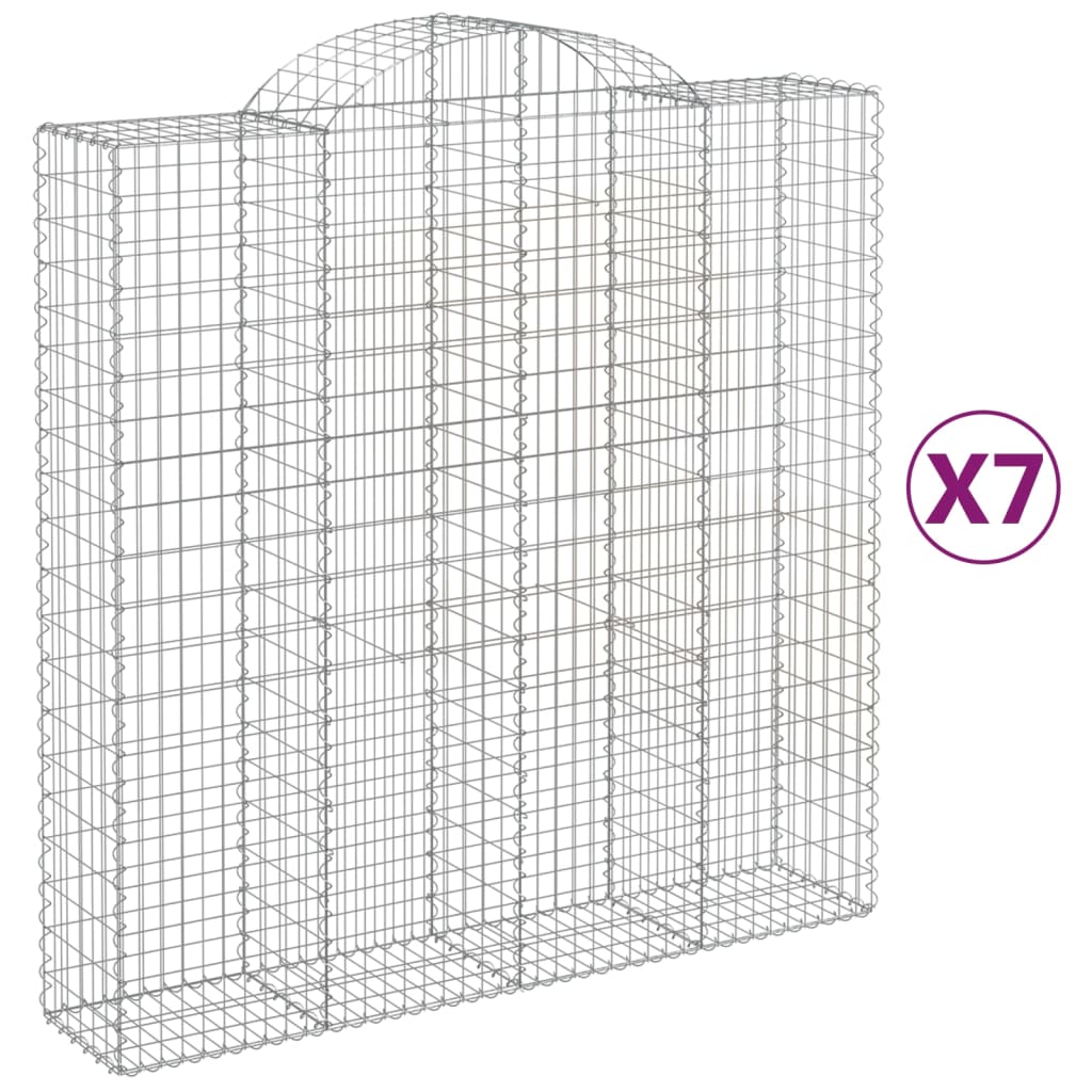 VidaXL Schans baskets 7 st vaulted 200x50x200 220 cm iron