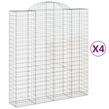 VidaXL Schans baskets 4 st vaulted 200x50x220 240 cm iron