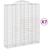 VidaXL Schans baskets 7 st vaulted 200x50x220 240 cm iron