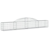 VidaXL Schans baskets 3 st vaulted 300x30x40 60 cm galvanized iron