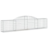 Cestas Vidaxl schans 7 st 300x30x60 80 cm de hierro galvanizado