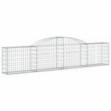 VidaXL Schans baskets 13 st vaulted 300x30x60 80 cm galvanized iron