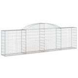 VidaXL Schans baskets 9 sted 300x30x80 100 cm galvanized iron