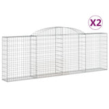 Vidaxl Schiags Kuerf 2 St Vaulted 300x30x100 120 cm Eisen