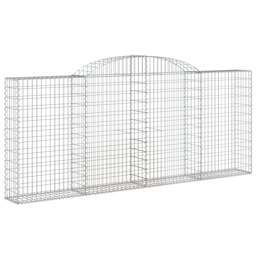 VidaXL Schans baskets 2 ST vaulted 300x30x120 140 cm iron