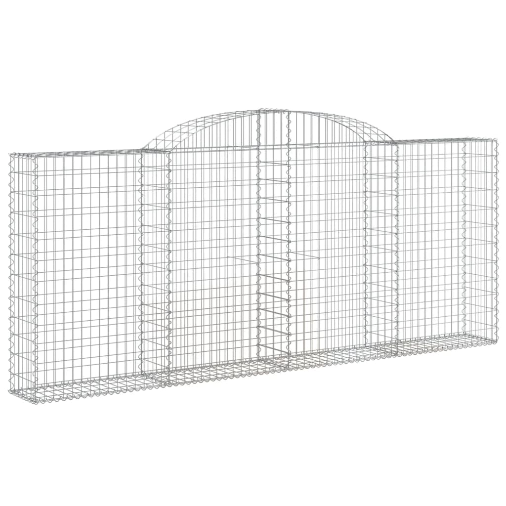 VidaXL Schans baskets 4 st vaulted 300x30x120 140 cm iron