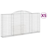 Vidaxl Schans Baskets 5 St. klenulé 300x30x140 160 cm železo