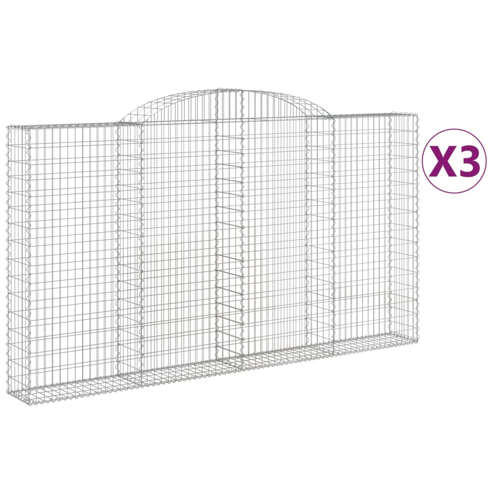 Vidaxl Schans Cesti 3 a volta 300x30x160 da 180 cm