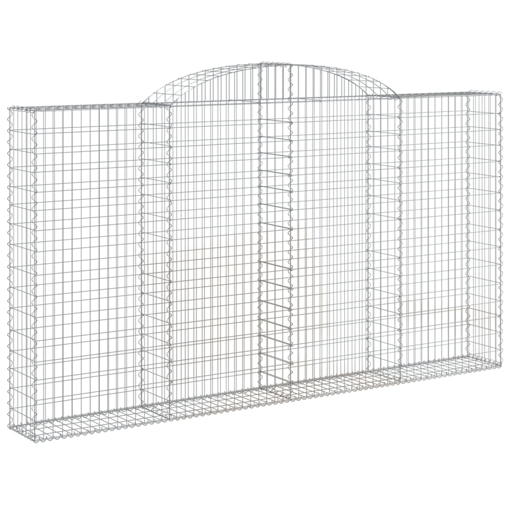 VidaXL Schans baskets 3 ST vaulted 300x30x160 180 cm iron