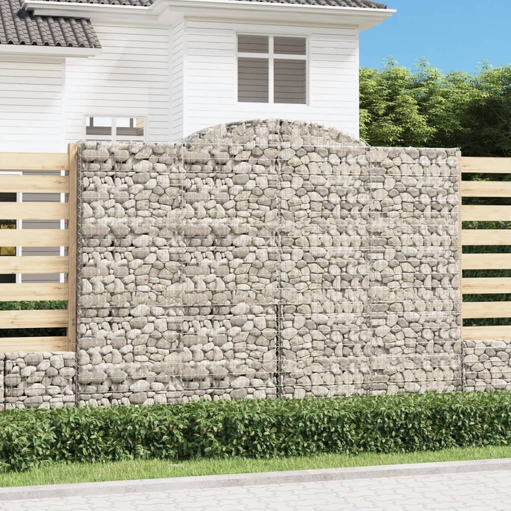 Vidaxl Schans kurve 4 st hvælvede 300x30x220 240 cm jern