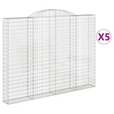 Cestas Vidaxl Schans 5 st 300x30x220 240 cm de hierro