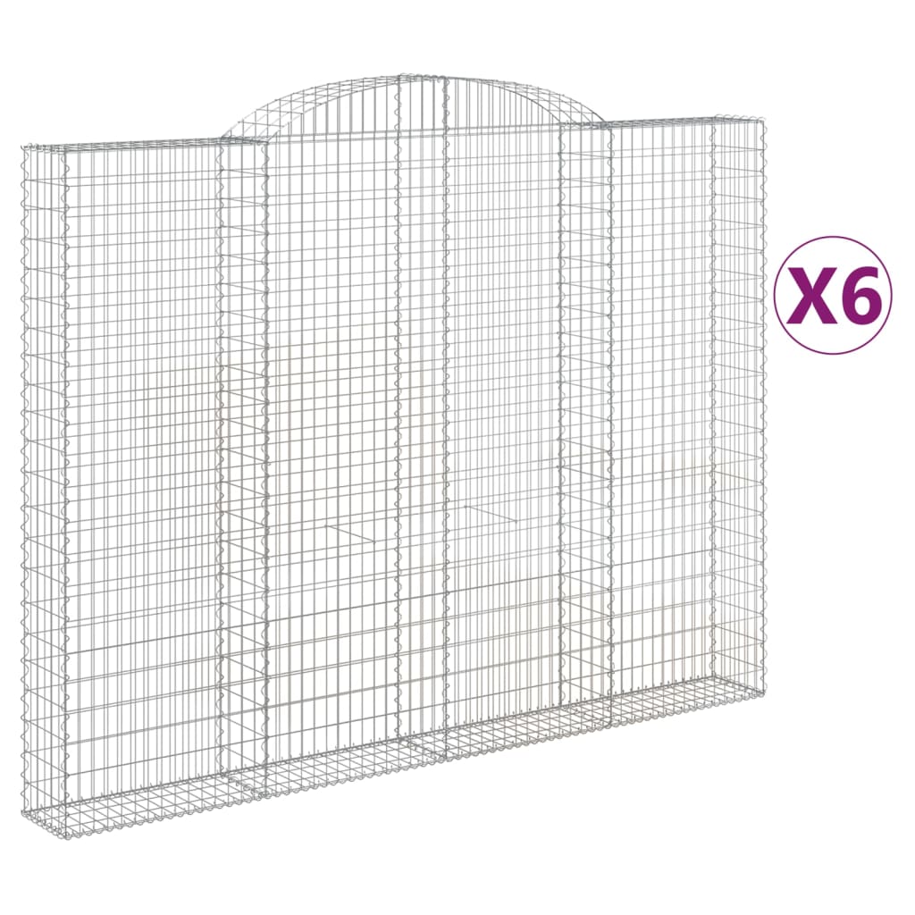 Vidaxl Schainen Kuerf 6 St Vaulted 300x30X220 240 cm Eisen