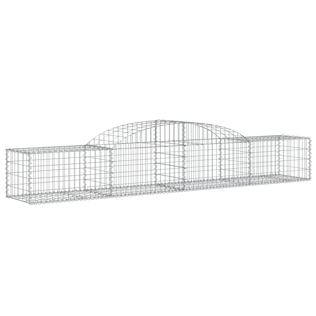 Vidaxl Schans baskets 5 st vaulted 300x50x40 60 cm galvanized iron