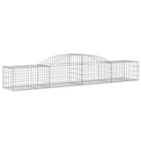 Vidaxl Schans baskets 8 st vaulted 300x50x40 60 cm galvanized iron