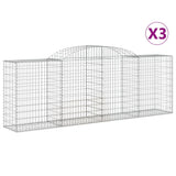 Vidaxl Schans 3 ST vaulted 300x50x100 120 cm iron