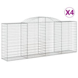 Vidaxl Schiags Kuerf 4 St Vaulted 300x50x120 cm Eisen