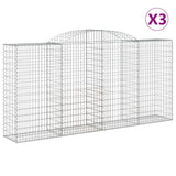 Vidaxl Schans kurver 3 St Vaulted 300x50x140 160 cm jern