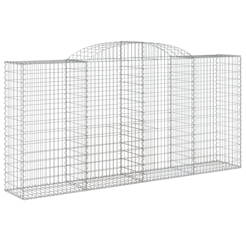 VidaXL Schans baskets 3 ST vaulted 300x50x140 160 cm iron