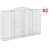 Vidaxl Schiags Kuerf 2 St Vaulted 300x50x180 200 cm Eisen