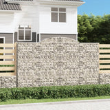 Vidaxl Schans kurve 3 st hvælvede 300x50x180 200 cm jern