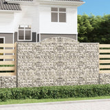 Vidaxl Schans kurve 4 st hvælvede 300x50x180 200 cm jern