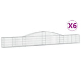 Vidaxl Schans kurver 6 St Vaulted 400x30x40 60 cm jern