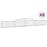 VidaXL Schans baskets 8 st vaulted 400x30x40 60 cm iron