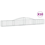 Vidaxl Schans baskets 10 st vaulted 400x30x40 60 cm iron